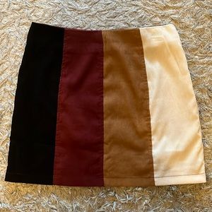 Altar’d State corduroy multi colored skirt